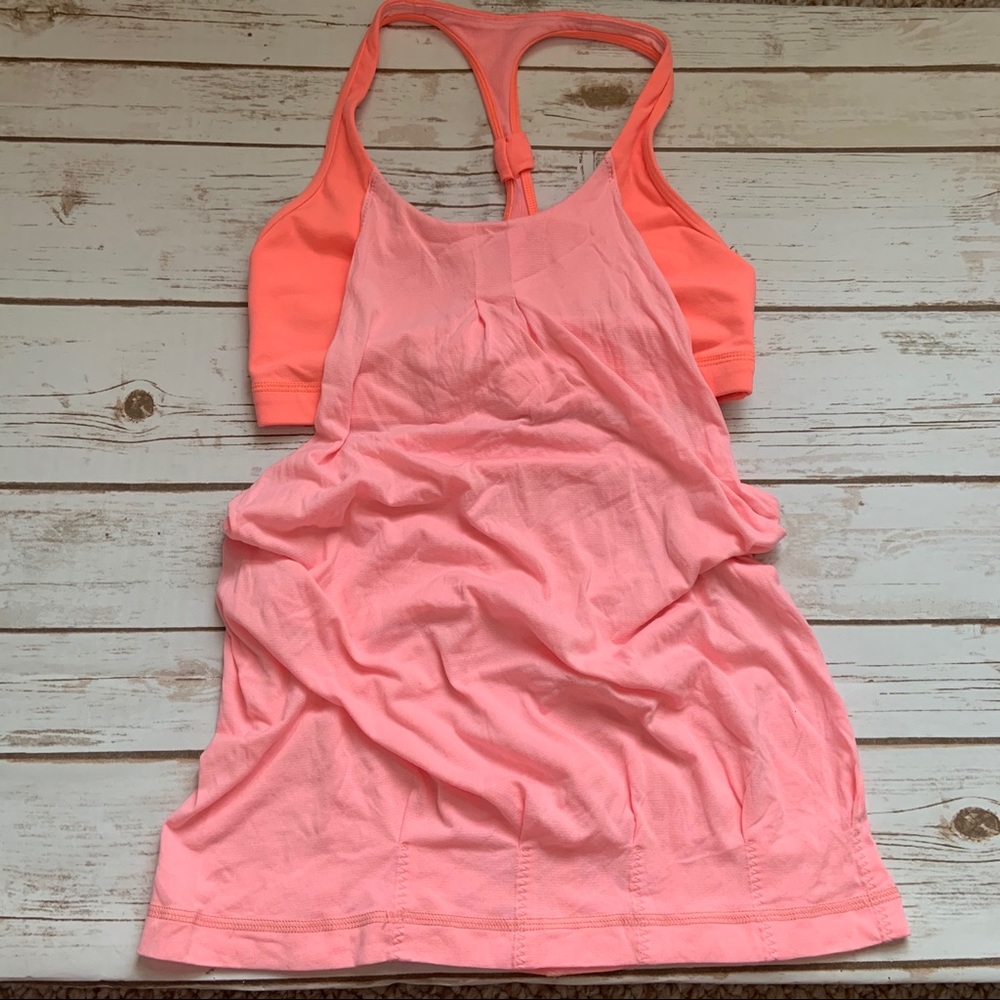 Lululemon coral flowy tank